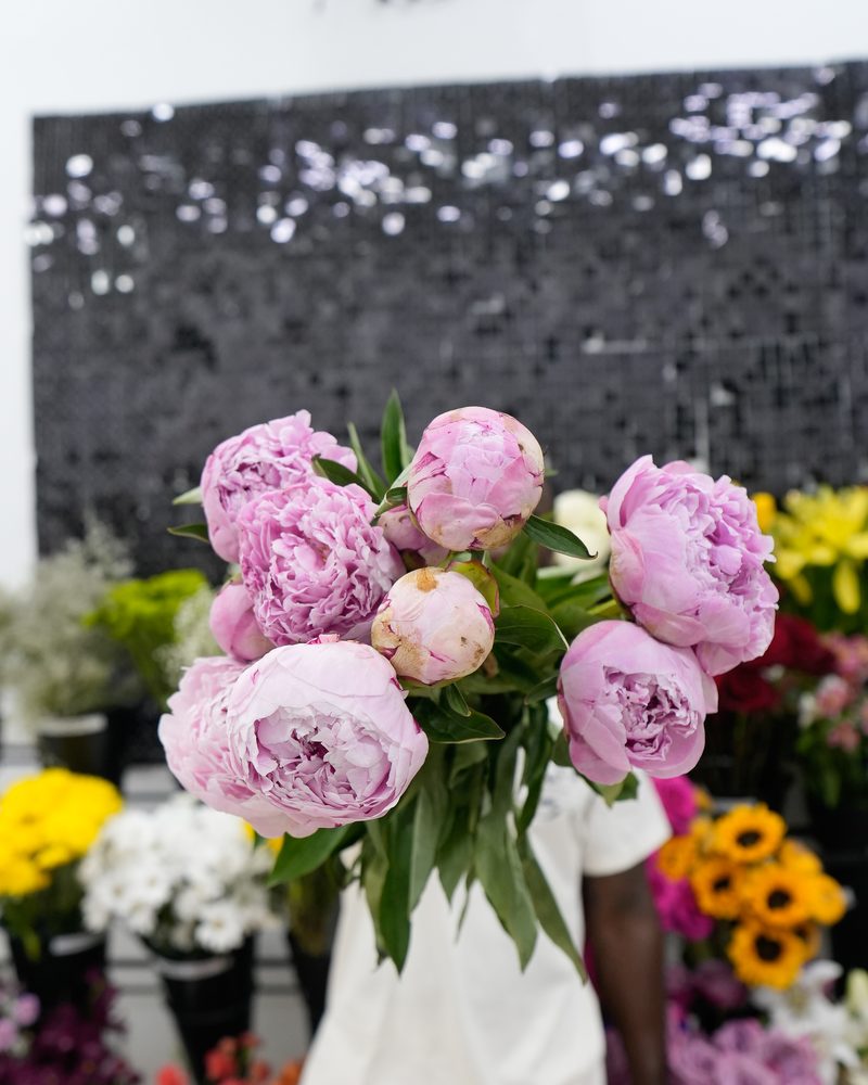 Pink peony bouquet