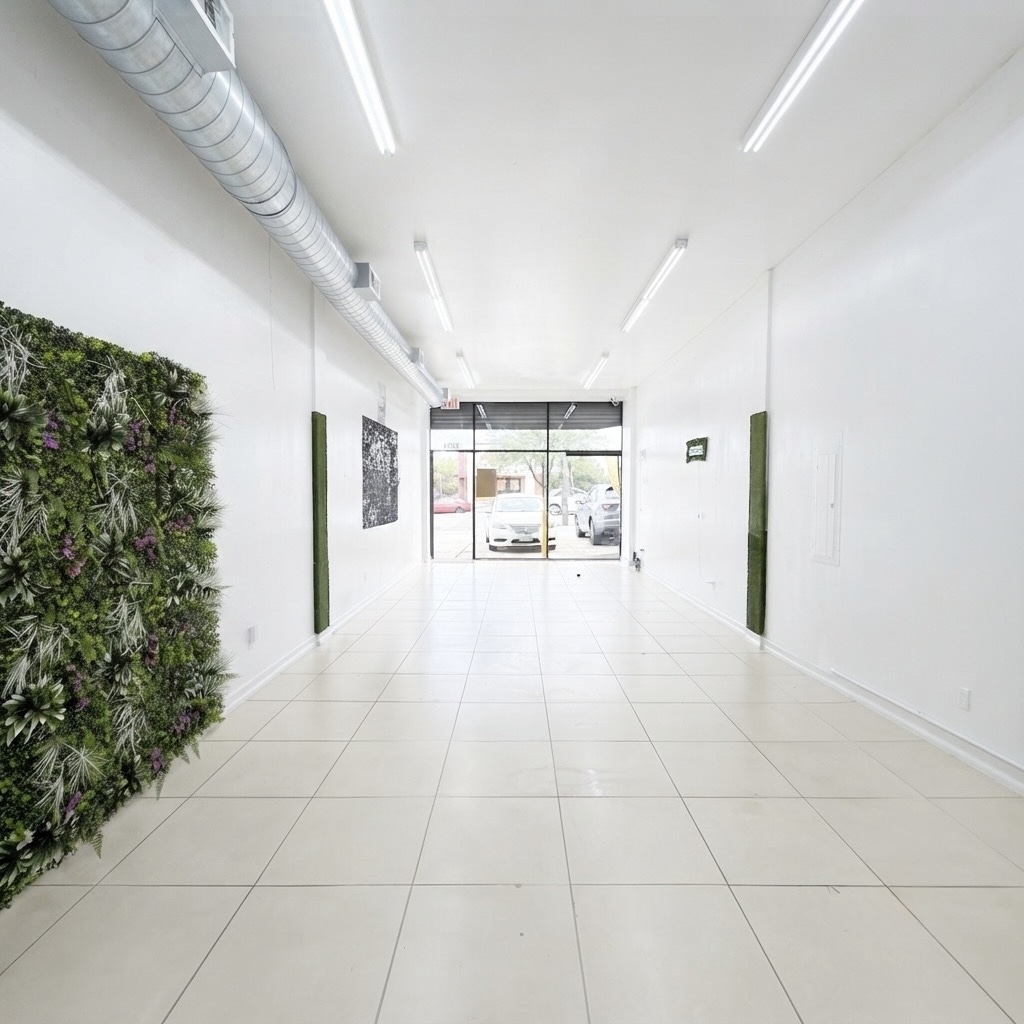 Living greenery wall backdrop